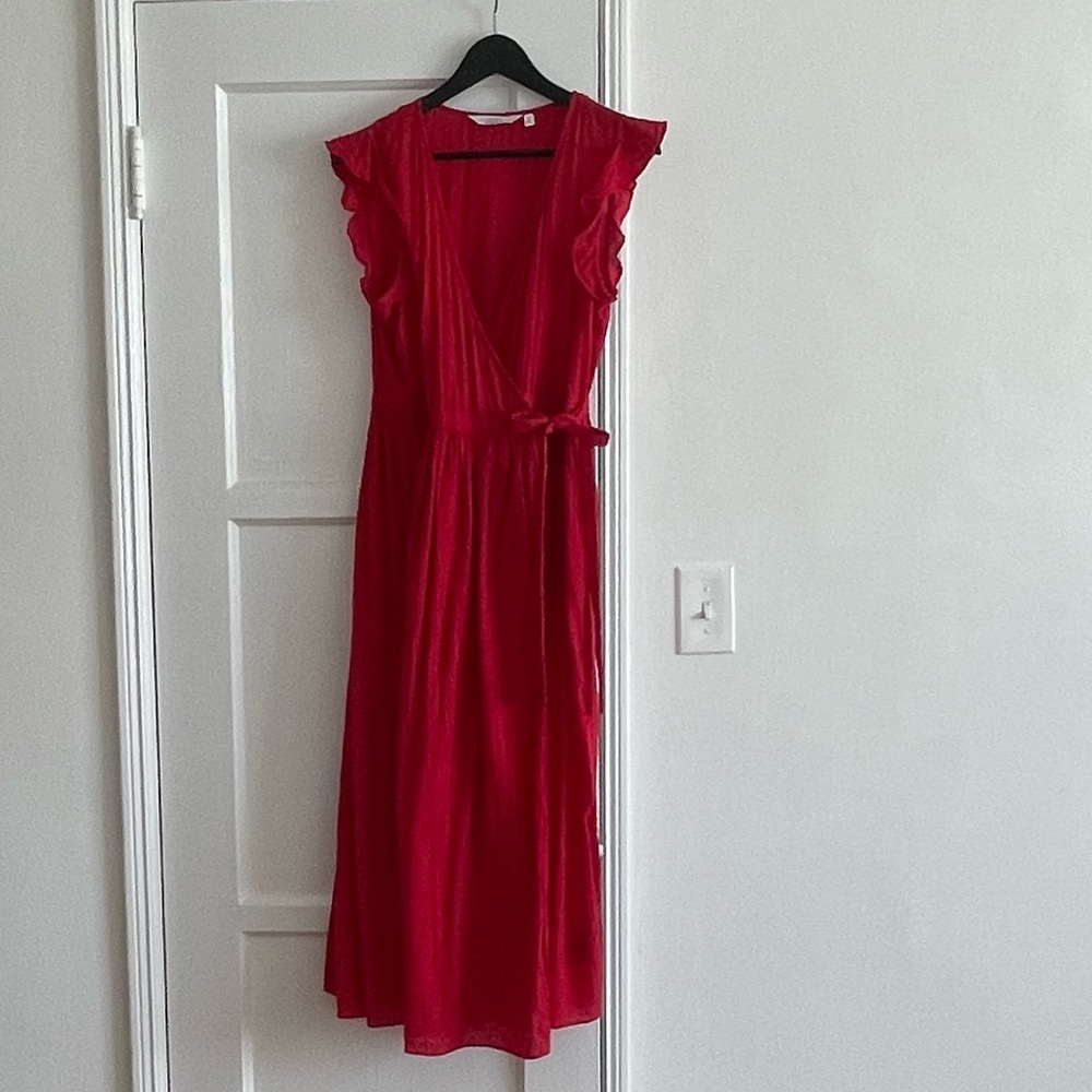 & Other Stories red wrap dress sz 8